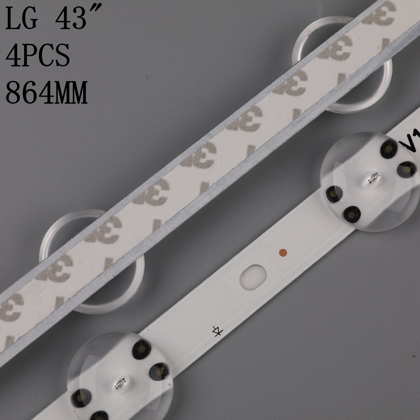 Tira de LED para iluminación trasera 10 lámpara 6916L-2744A 6916L-2743A 6916L-2867B 2867A 2867G para LG 43 "V17 43LJ614V 43LV340C 43UJ670V LC430DQE