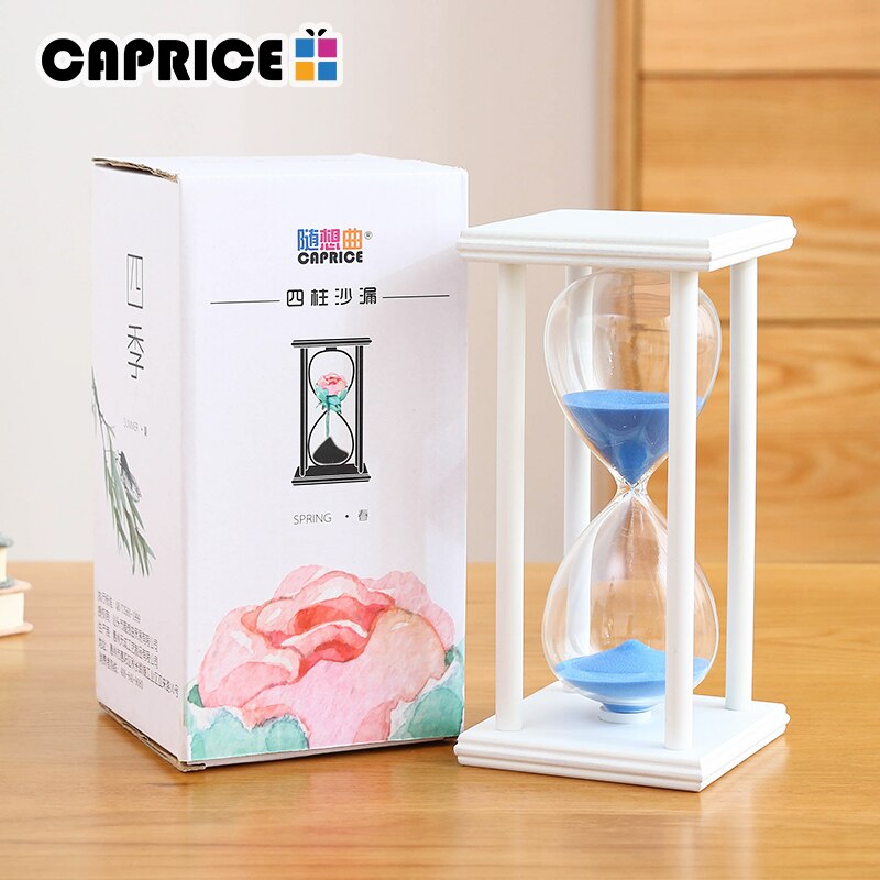Timeglas 60 minutter sand ur ur en times timer træ timing ur boligindretning moderne dekoracion hogar moderno sl -4z