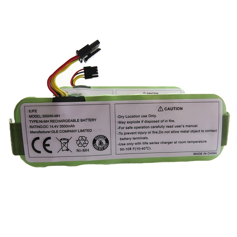 Batteri för kitfort  kt504 haier  t322 t321 t320 panda  x500 x580 x600 ecovacs spegel  cr120 dibea robot dammsugare 3500 mah