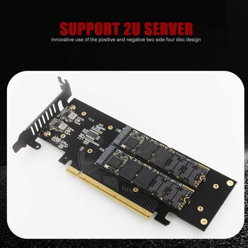 IHyper M.2 X16 À 4X NVME PCIE3.0 GEN3 X16 À 4XNVME RAID Carte PCI-E VROC Carte RAID Hyper M.2X16 M2X16 4X X4 NVMEx4 RAID