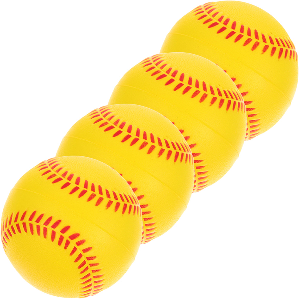 4 st svamp barn baseboll mjuka softbollar för träning barnleksaker pu träningsbasebollar slående student