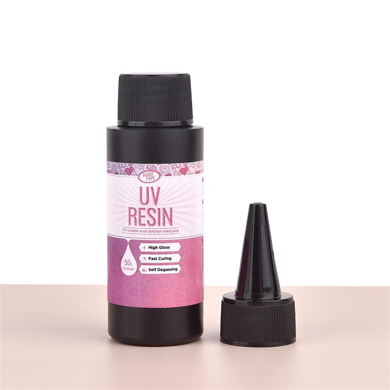10/25/30/50/60g uv-hartslim snabbtorkande klart hårt epoxihartslim smyckestillverkning transparent uv-lim ultraviolett härdande: Rosröd