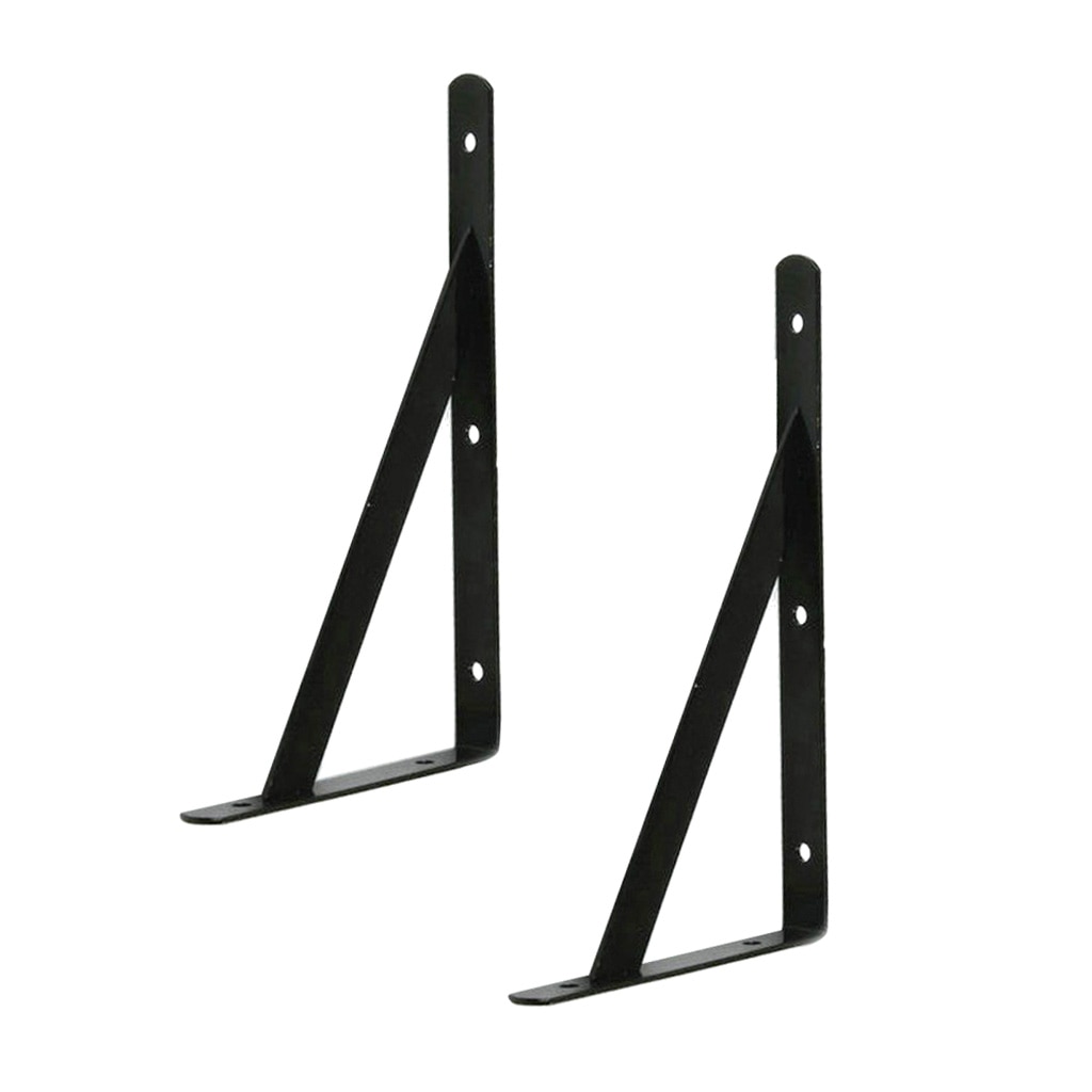 2pcs Heavy Duty L Shape Wall Shelf Support Bracket DIY Rack Supporter Stand for Photo Frame, Books, Camera Holder