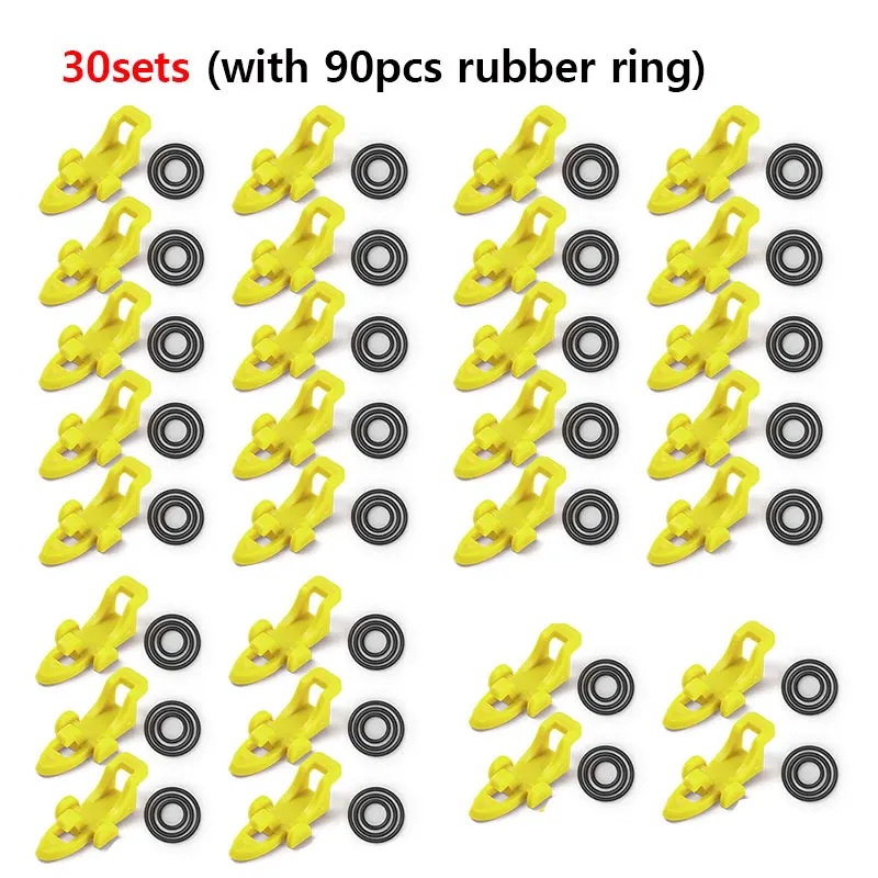 10-30pcs Fishing Rod Pole Hook Keeper Lure Bait Holder Lure Accessories Jig Hooks Safety Keeping Holder Fishing Tool