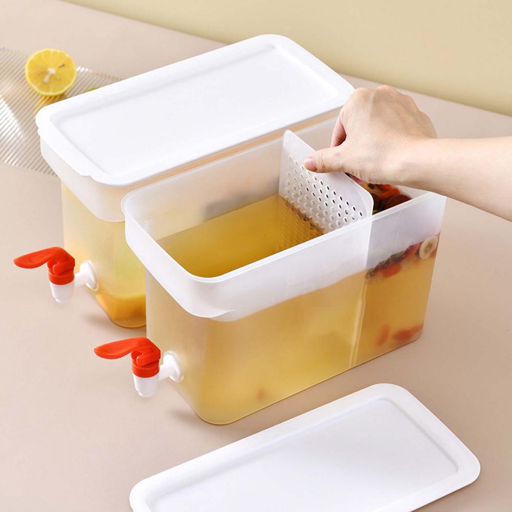 Drink Dispenser With Spigot Leakproof Plastic Water Container Cooling Large Beverage Dispenser Ideal For Juice Beer Ice