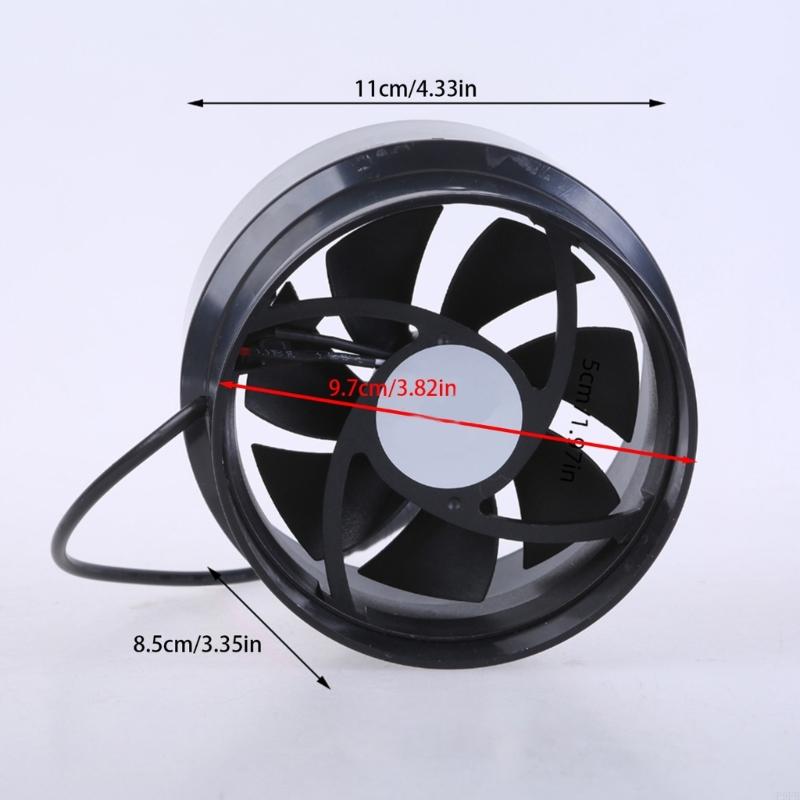 Powerful 12V Ventilation Exhaust Fan 110mm-100mm for Home Outdoor Use with Low Noise Level Odor Extraction Energy Saving