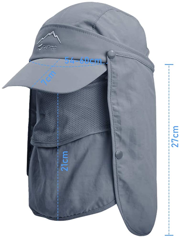 Gorra de pesca al aire libre para hombre, gorra de béisbol de secado rápido, anti ultravioleta, protector solar