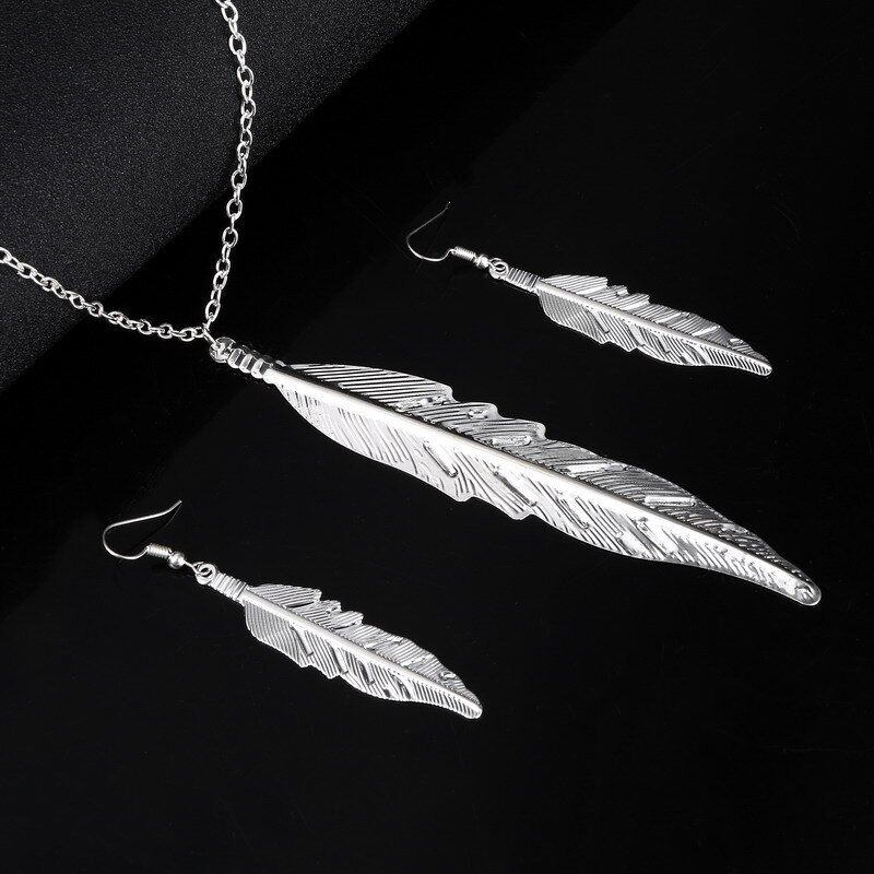 Item Verzilverd Laat Hanger Sieraden Set Voor Vrouwen