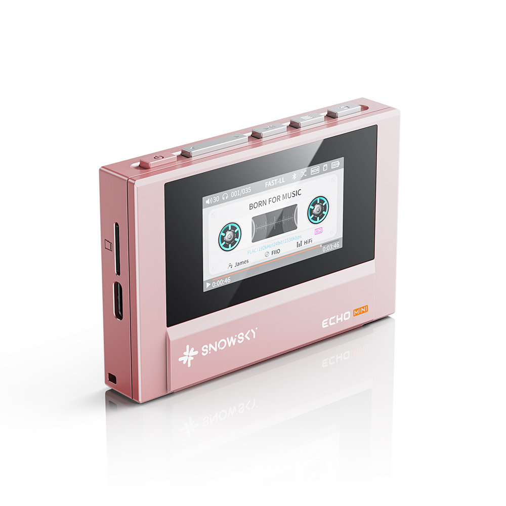 Fiio Snowsky Echo Mini Mp3 bezprzewodowy Bluetooth Mini Walkman 8GB niestandardowa obsługa Dsd Retro przenośny odtwarzacz Bluetooth prezent: FIOLETOWY