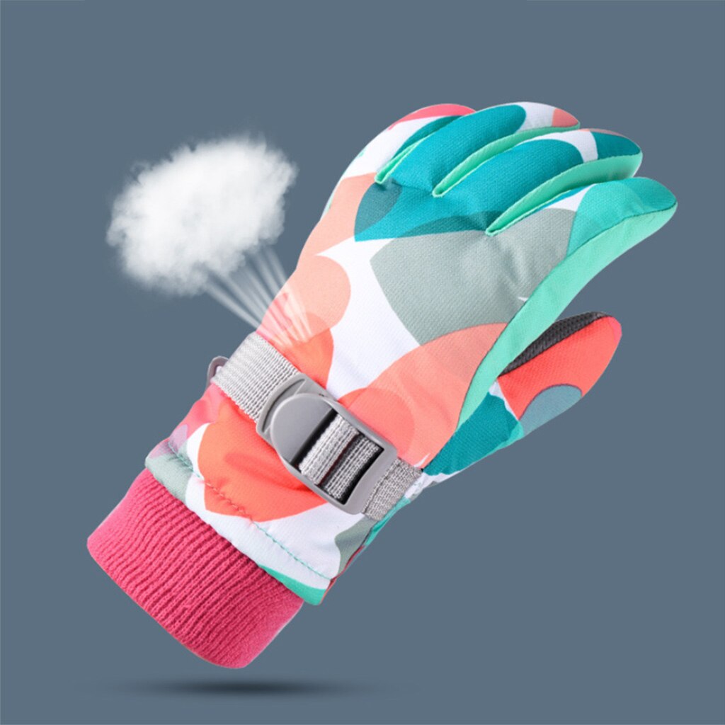 Professionele Kids Ski Handschoenen Winter Warme Snowboard Handschoenen Kinderen Motorrijden Waterdicht Sneeuw Handschoenen