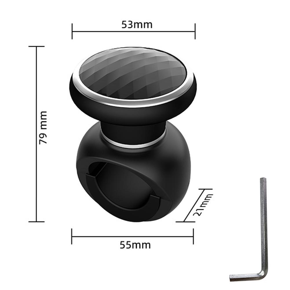 Manopola del volante dell'auto Spinner ABS e Premium adatta per auto camion e altro supporto per maniglia nero Accessori automobilistici