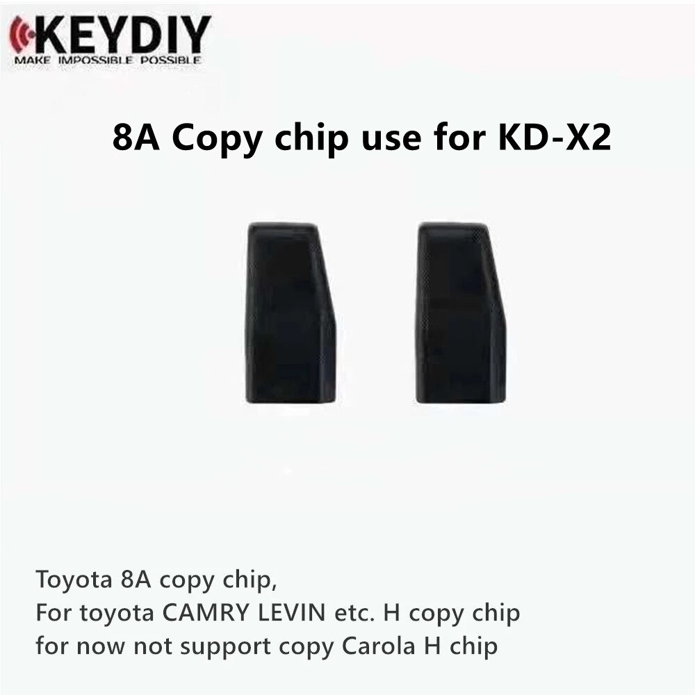 KEYDIY-Chip transpondedor KD8A H para Toyota 8A, KD-8A de copia de Chip H para llave de KD-X2, herramienta de programación