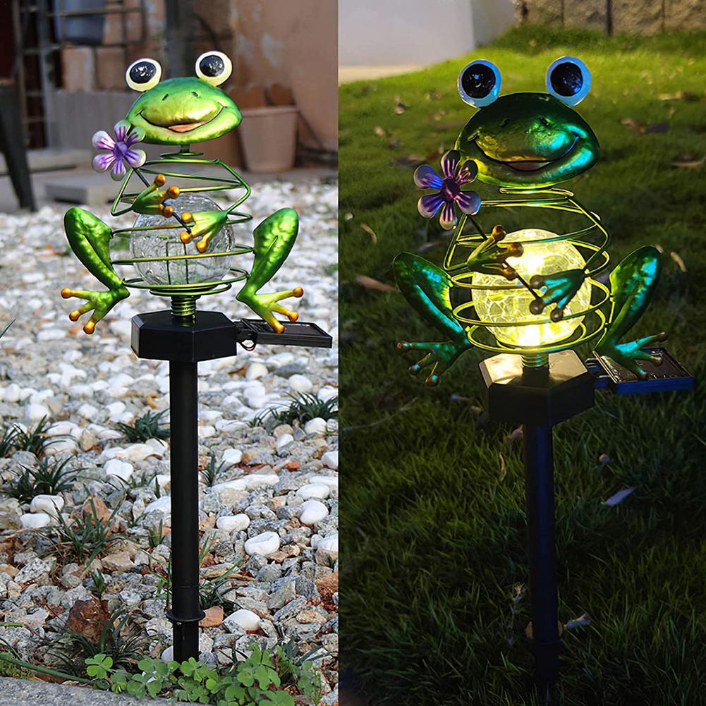 Solar Frog Light Frog Solar Garden Light Imperviou Grandado