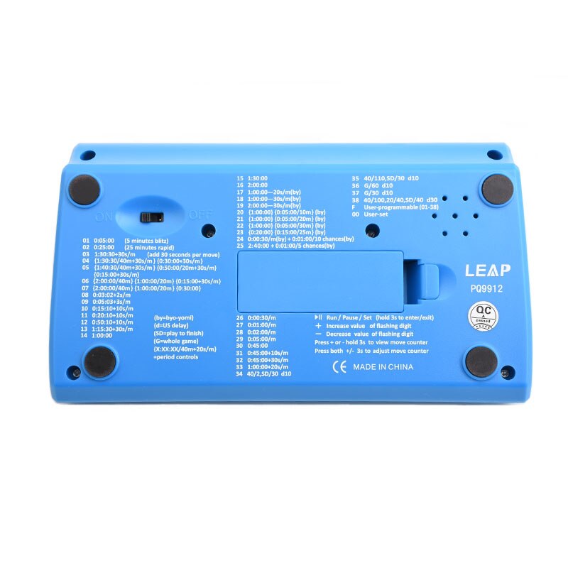 LEAP Chess Clocks Electronic Alarm Stop Timer Portable Digital Pieces Count Up Down Watch Board Games