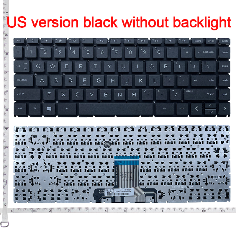 US English Laptop Keyboard For HP 14-DA 14-BD 14-CB 14-CC 14-DQ 14-FQ 14-DK 14-DH 14-CE 14-CK 14-CY 14-CF 14-CM 114-DG: Coffee