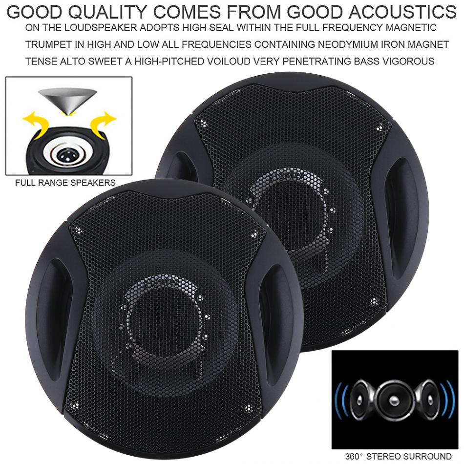 2pcs Car auto speakers 5 Inch 300W Car HiFi subwoofer Coaxial Speaker Car bass Audio Music Stereo Full Range speaker for cars