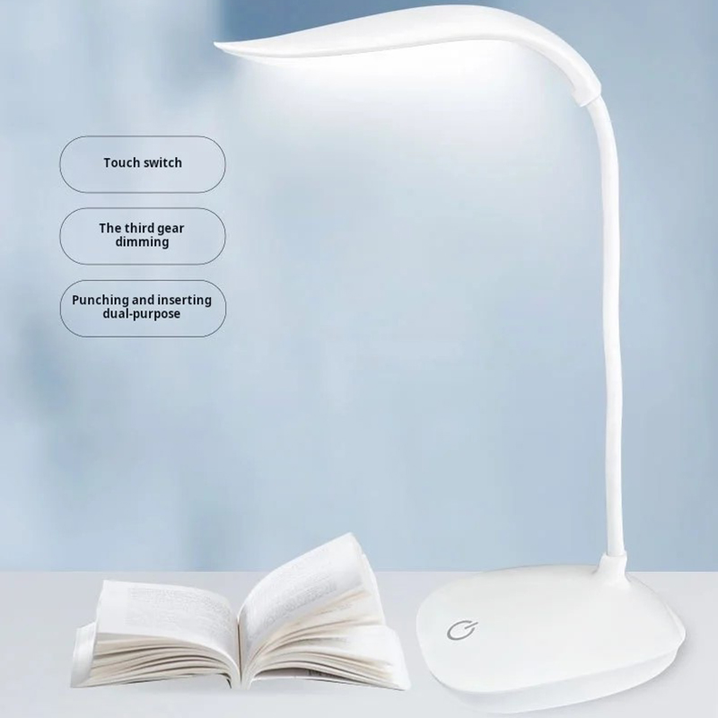 Students Study LED Desk Lamp Stepless Dimmable Touch Foldable Table Lamp Bedside Reading Eye Protection Night Light Desk Lamps