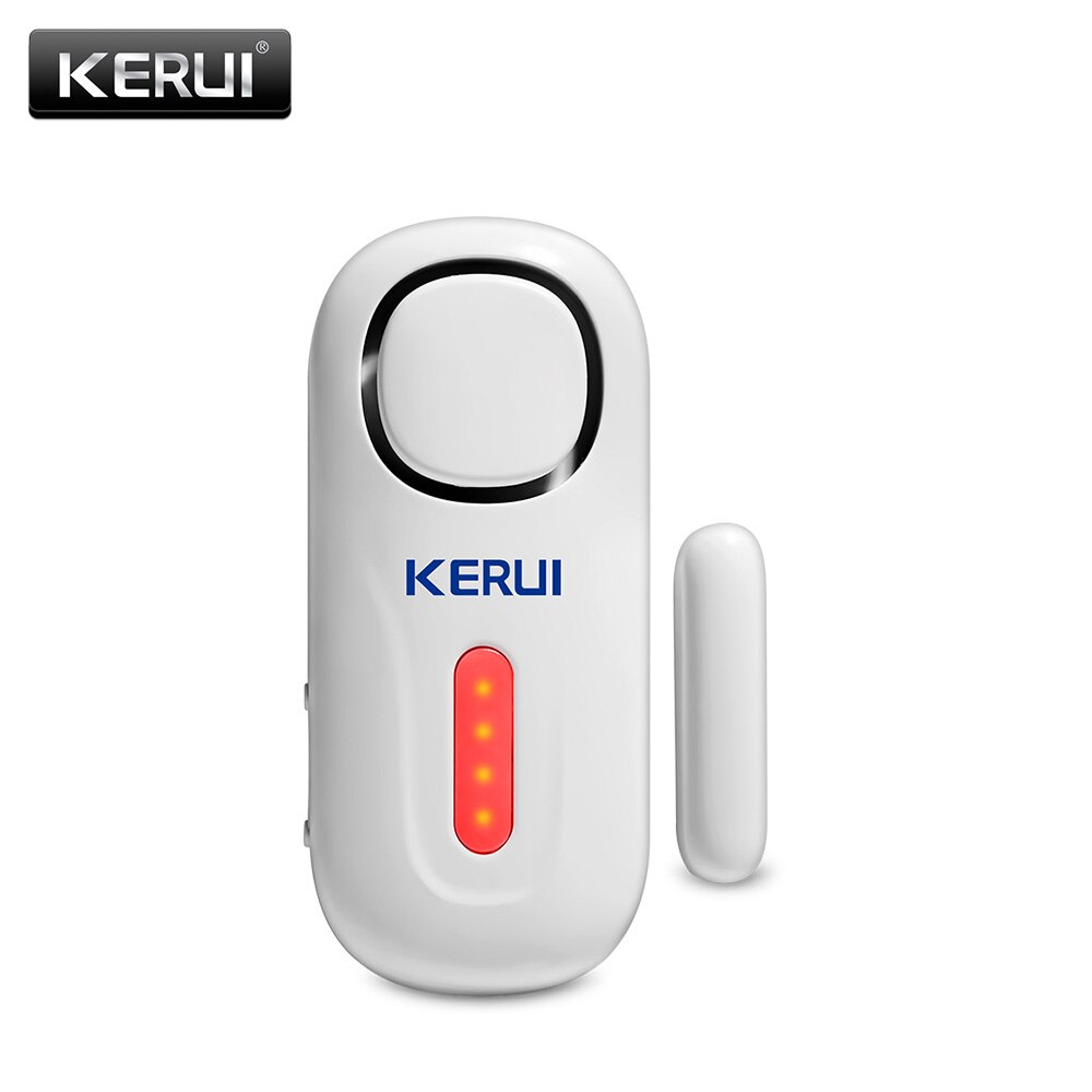 KERUI Home Alarm Syetem Wireless Door Sensor with Remote Controller Battery Power Supply 433MHz Home Burglar Alarm System: Door sensor