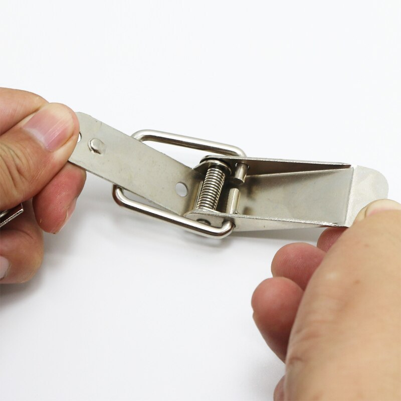 2Pcs Cabinet Boxes Hasp Spring Loaded 2/3/4/5 inch Iron plating Latch Catch Toggle for Simple Window Lock Box