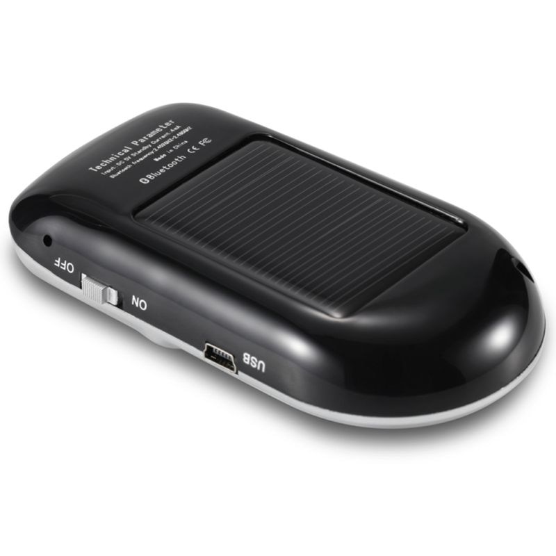 Solar Speakerphone Carkit Auto MP3 Speler Bluetooth Handsfree Bellen LCD Display Zonneklep Tips