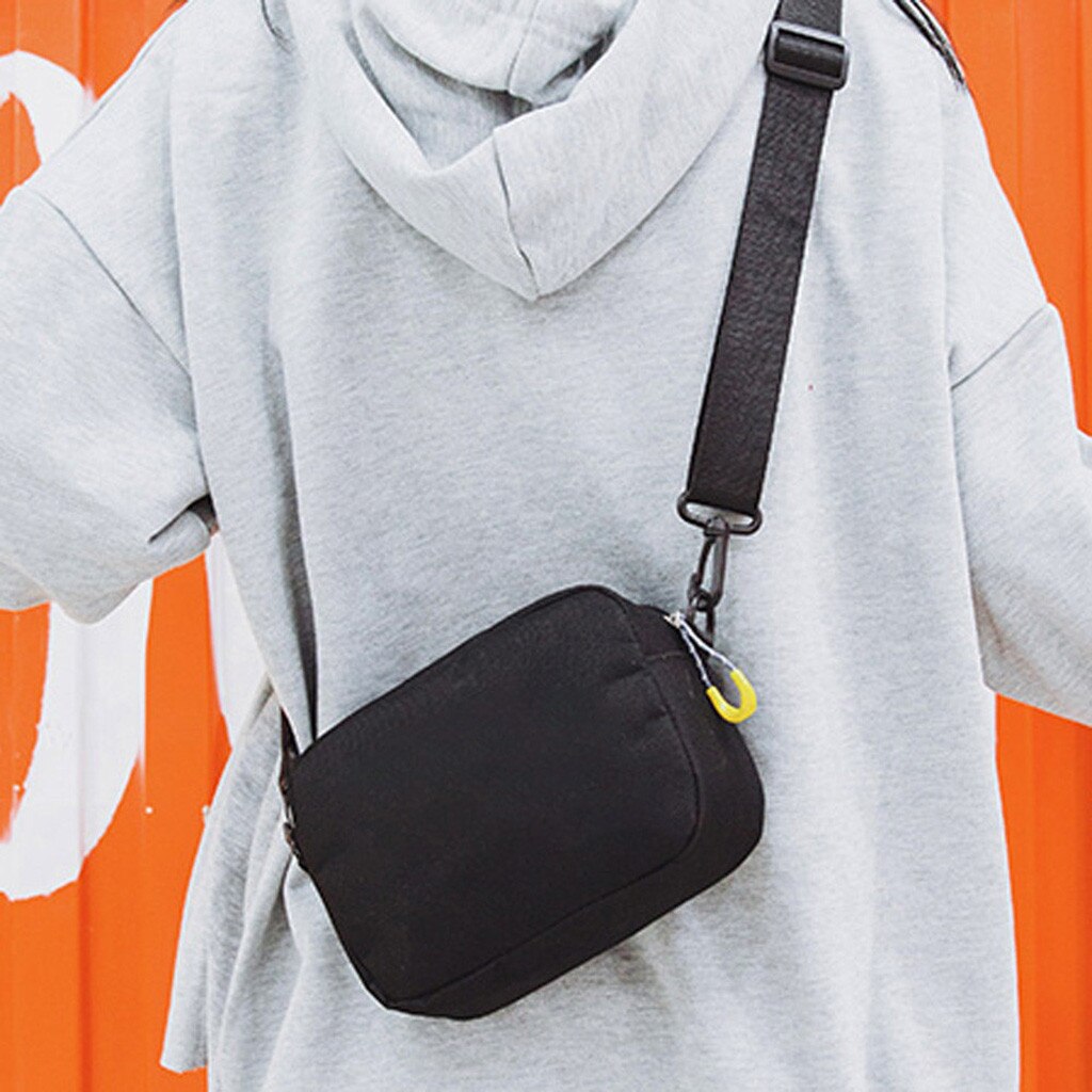 Kvinner skulderveske ren farge tilfeldig tote utendørs bag canvas håndveske glidelås messenger bags sac main femme  #t1p