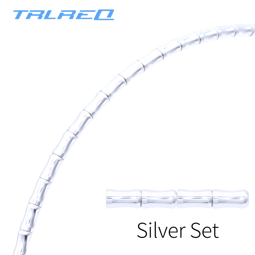 1900mm Bamboe Fiets Derailleur Shift Kabel Aluminium Links MTB Racefiets Derailleur Remkabel: Silver