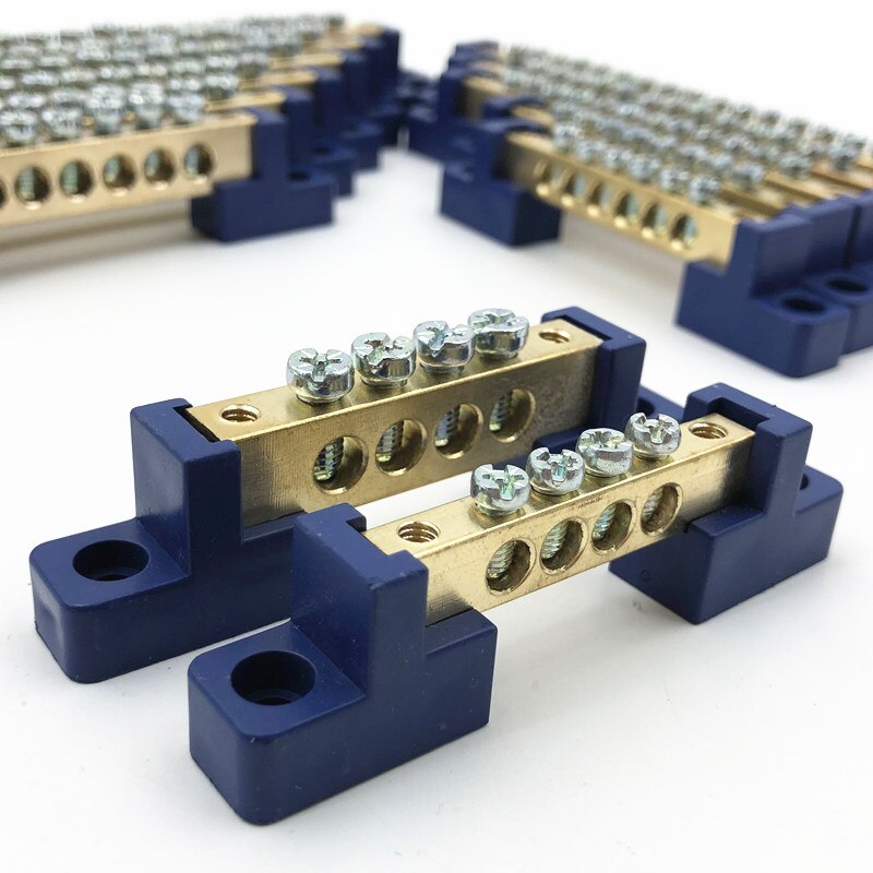 1pcs Copper wiring terminal row zero ground strip environmental protection flame retardant distribution box connection GK019