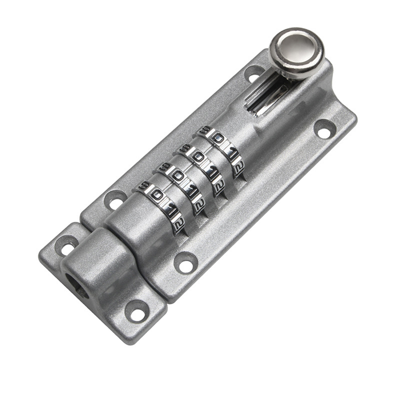 Kombination Schiebe Bolzen Schloss Kommunikation Schrank Passwort Schloss Mechanische Stecker mit Datei Schrank Schließfach neue: Silber-