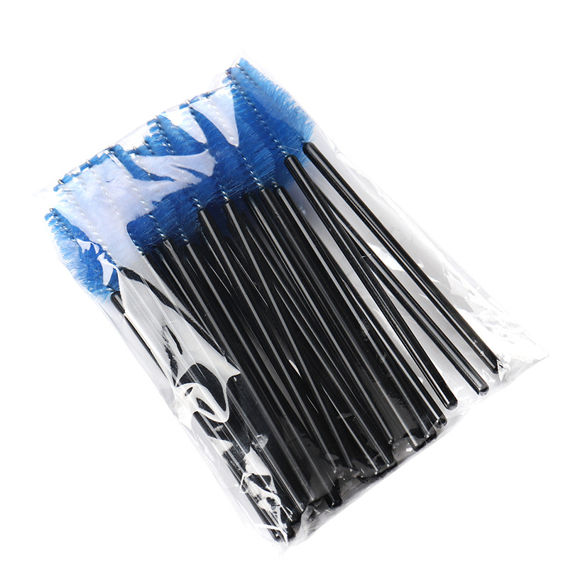 50Pcs Wimper Wenkbrauw Borstel Water Shape Nylon Materiaal Wimpers Make Borstels Wimper Extension Beauty Tools Mascara Wand: Paars