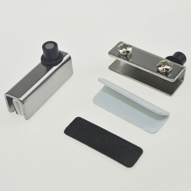 1Set Stainless Steel Single/Double Glass Door Hinge Free Opening Up and Down Shaft Hinges Cabinet Door Furniture Hardware