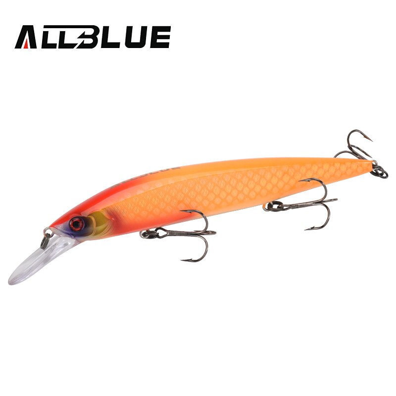 ALLBLUE SHANKS 130MR SP señuelo de pesca suspender Jerkbait 23g de tungsteno a sistema de tiempo fundido Wobbler 2,5 m Minnow esca artificial: Color F
