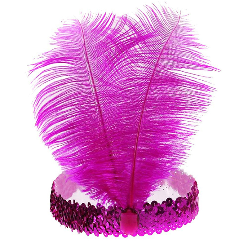 1 Uds. Tocado de plumas indias a la para mujer, diadema de cristal con plumas y lentejuelas, diadema india para de vacaciones, accesorios para el cabello: Negro