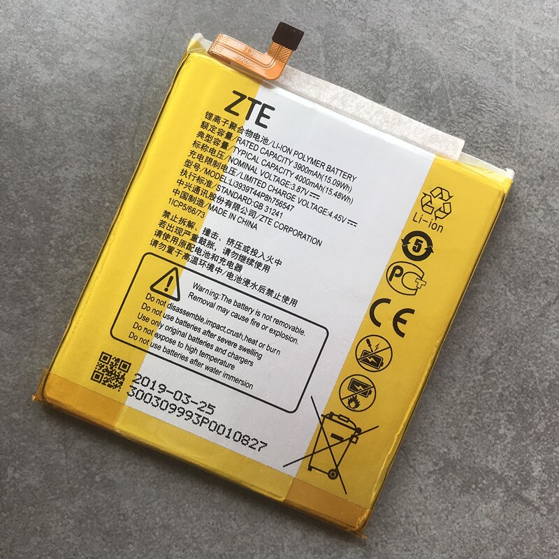 Original Li3939T44P8h756547 Batterie Für ZTE A2019 Profi Axon 9 Profi A2020 A2020N2 Axon 10 Profi 5G Handy, Mobiltelefon telefon