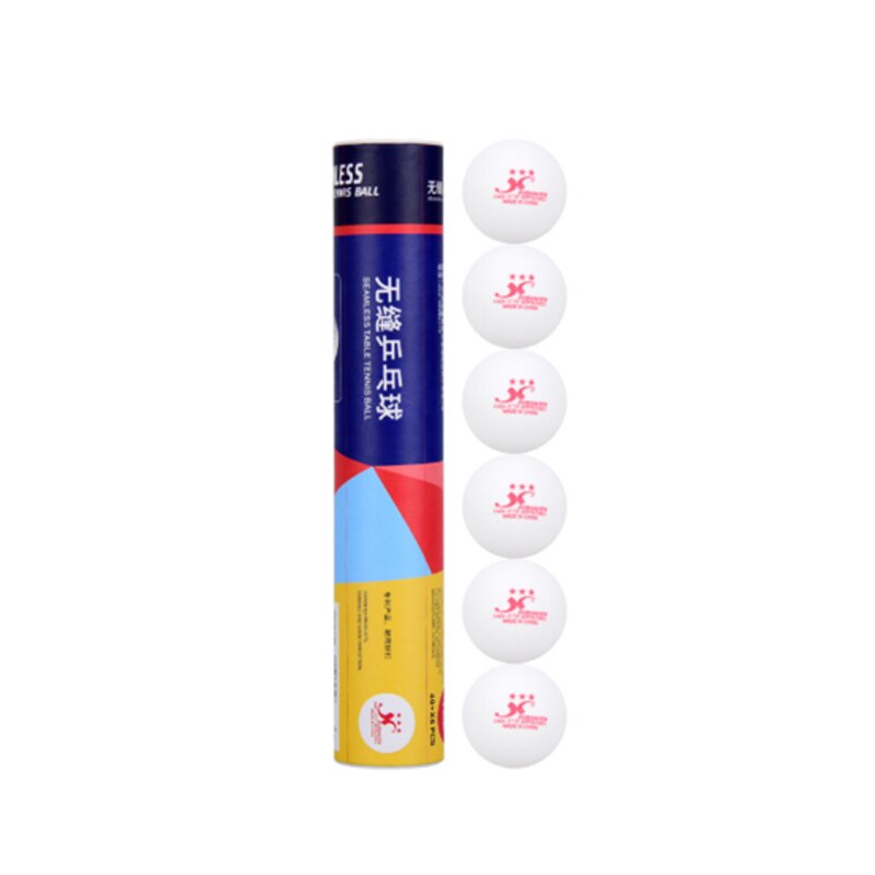 Auténtico Xushaofa 40 + Poly Golden 3 estrellas pelotas de tenis de mesa Xsf sin costura Material blanco pelotas de Ping Pong aprobado por Ittf: 12 Balls