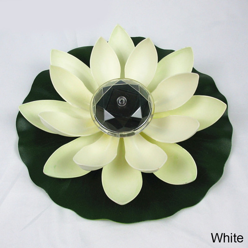 Solar- Blume Licht Lotus bilden LED Schwimm Teich Garten Brunnen Schwimmbad Lampe Realistische LED Helle Unterwasser Lampen