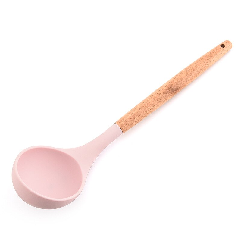 Ustensiles de cuisine en silicone, 11- pièces, ustensiles de cuisine antiadhésifs, cuillère de cuisine, spatule, manche en bois, ustensiles de cuisine: Et