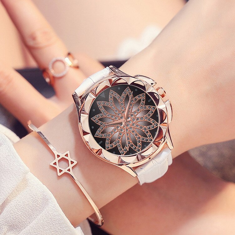 Stor urtavla armband klocka kvinnor kristall kvarts armbandsur dam casual klocka kristall relogio feminino klocka