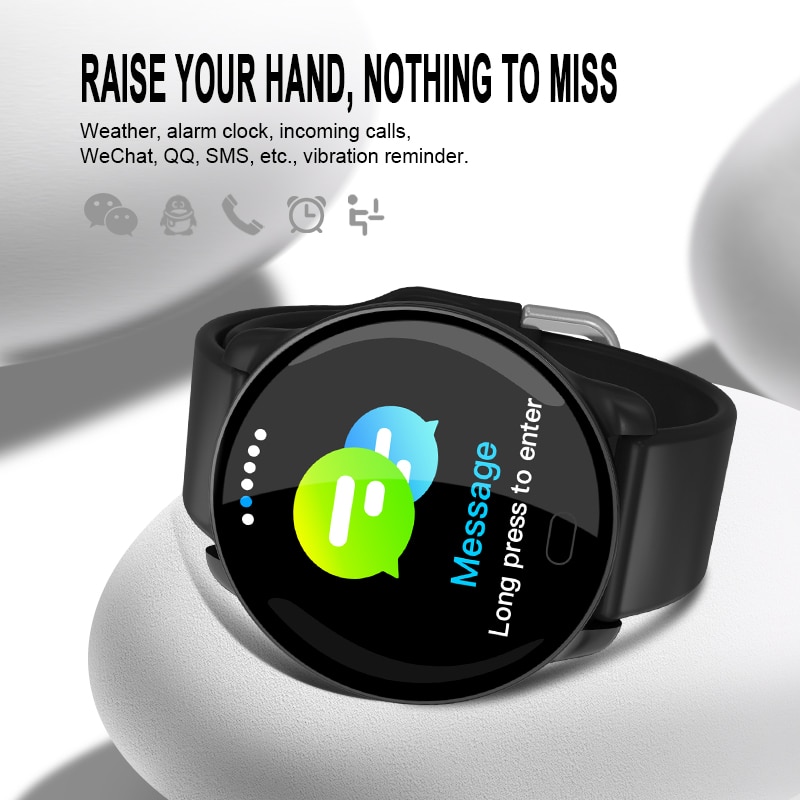 696 K9-WF Full Touch Pedometer Smart Watch Fitness Tracker Heart Rate Monitor Blood Pressure Smartwatch Monitor Smart Bracelet