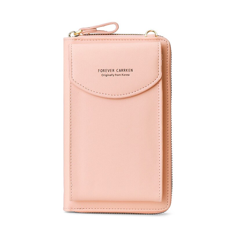 CarrKen Ladies Wallet Diagonal Bag Multi-Function Mobile Phone Bag Long Clutch Bag Versatile Shoulder Bag