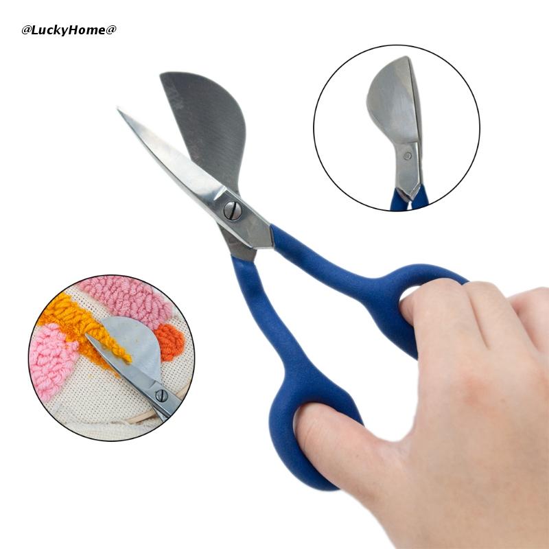 11UA Stevige Tapijt Trimmer Schaar Scherpe Eendenbek Applique Schaar Rvs Naaien Borduren Schaar Blikscharen