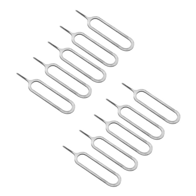 10 Pcs Universele Sim Kaart Lade Pin Uitwerpen Verwijderen Naald Opener Ejector Voor Htc Samsung Galaxy Xiaomi Voor Iphone 7 6S 6 Plus 5