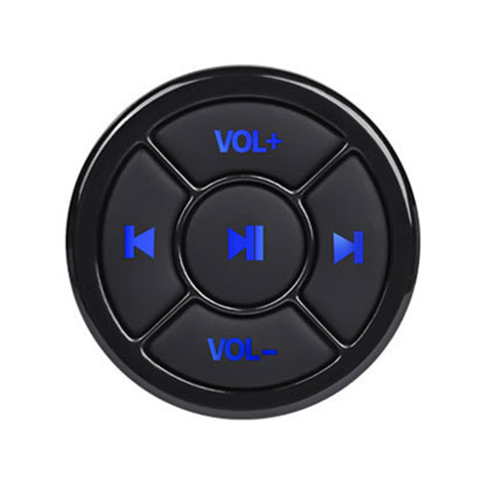 Wireless Bluetooth Remote Controller Media Button Car Motorcycle Bike Steering Wheel Music Play for IOS Android Phone Tablet: Yellow