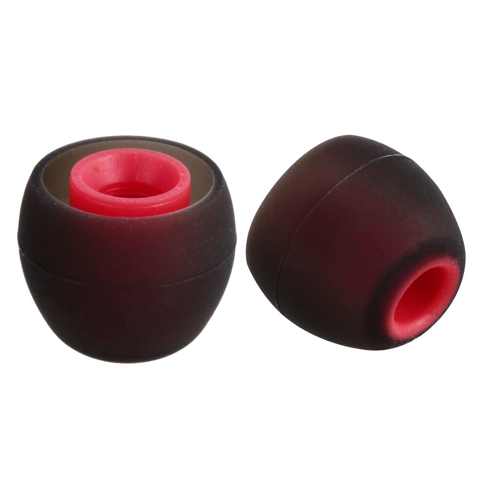 Universal 12pcs/6pairs 3.8mm Durable In-ear Earphone Headphone Earbuds Replacement Silicone Rubber Ear Tips: L / BROWN