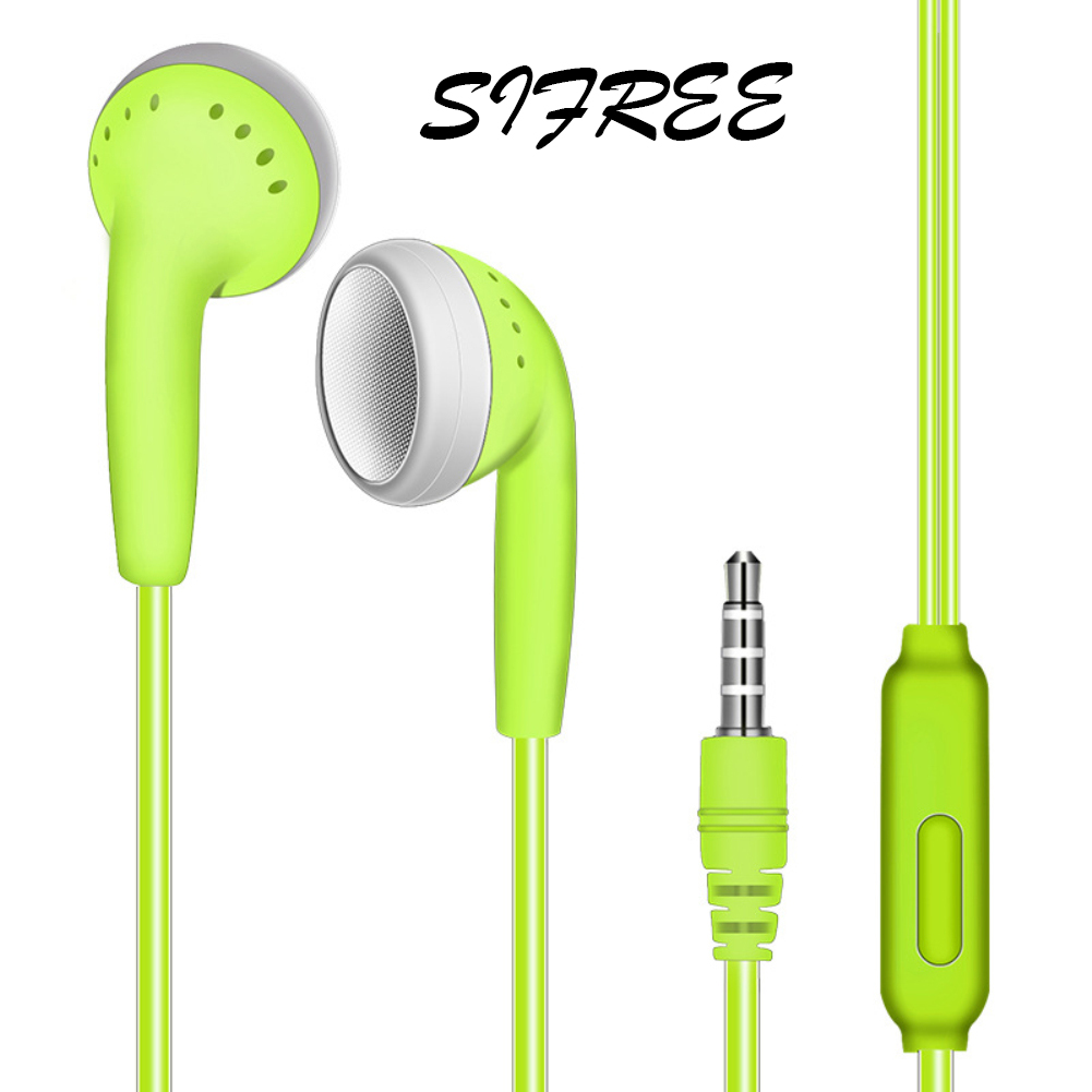 Universal Wired Controle In-Ear Stereo Headset Oortelefoon Voor Samsung: green