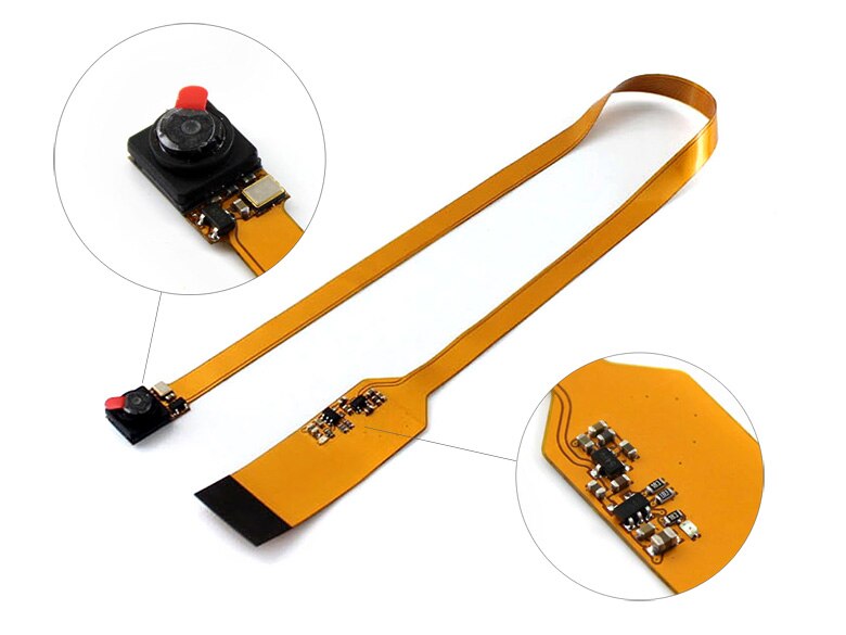 RPi FPC Camera for Raspberry Pi A+/B+/2B/3B Mini Size with Long FPC 67.4 degree Field of View 1080p Sensor best resolution