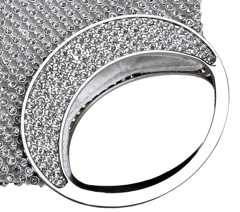 neue Europäische stil schnalle geformt frauen kupplung taschen voller seite diamanten weich luxuriösen abendtaschen für hochzeit brida