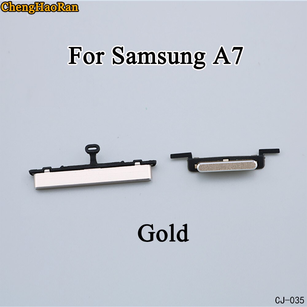 Chenghaoran 1 sæt til samsung galaxy  a7 a3 a5 telefon cover volumen magt volumen lydløs knap side knap reparation dele udskiftning