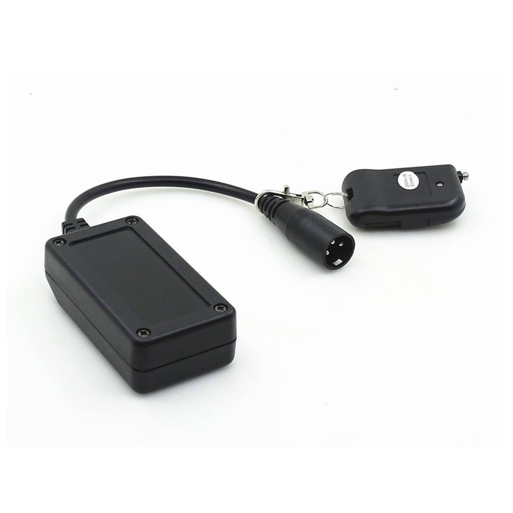 Draagbare rookmachine met 3 pinnen, draadloze xlr-ontvanger, afstandsbediening voor kerst, dj, feest, show, podium, rookmachinecontroller