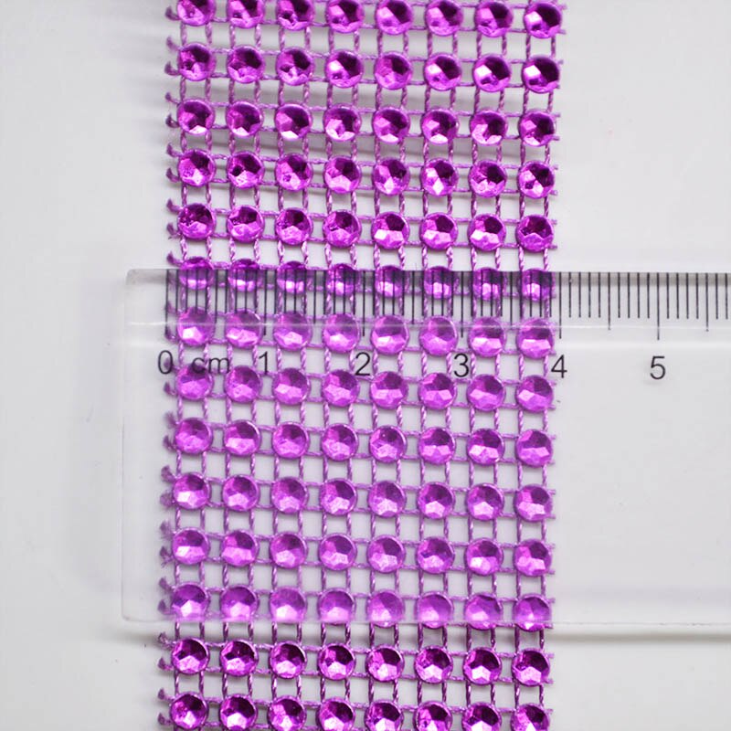 2 mètres 4cm rubans en maille diamantée bling rouleau de maille strass argenté décoration de fête à domicile ruban cristal artisanat fait main