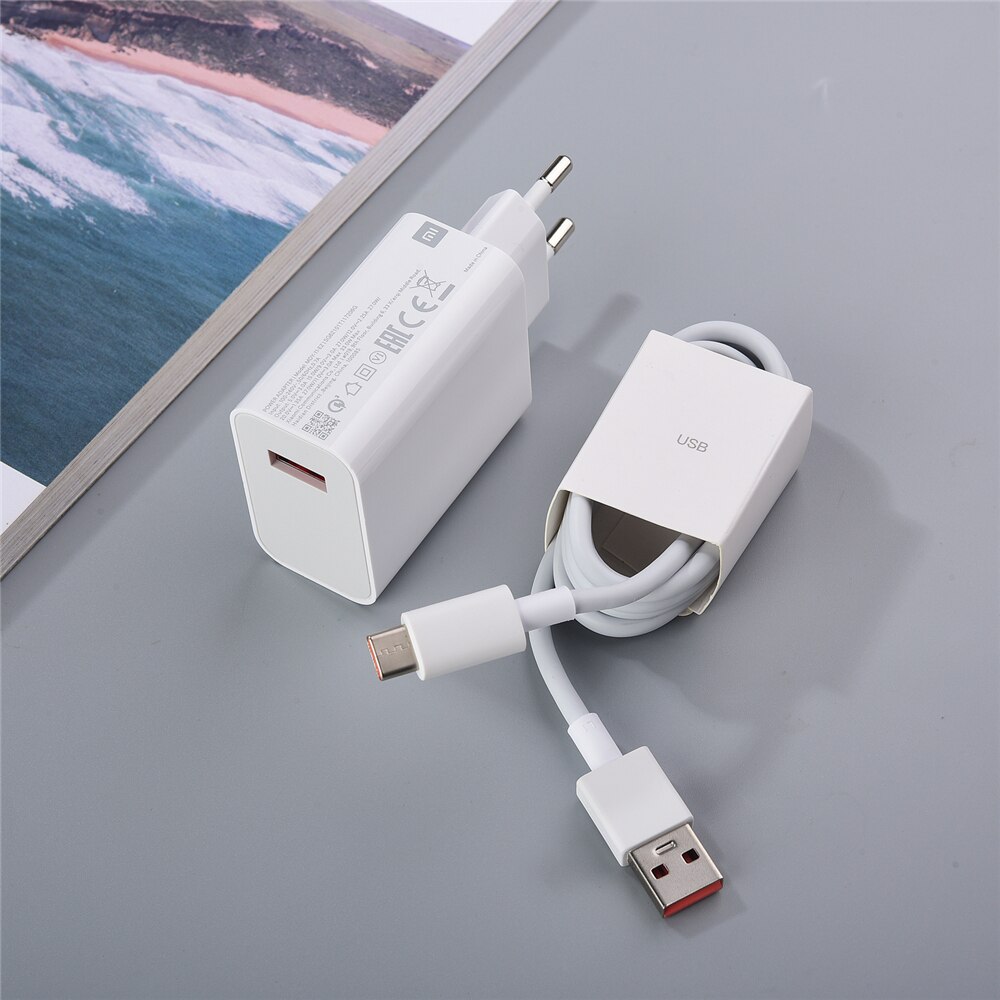 33w Xiaomi Turbo Charger MDY-11-EZ 5A Type C Quick Charging Data Line For Redmi K30S Note 9Pro POCO X3 Mi 10 9T 11X 11i Note 10: charger add cable